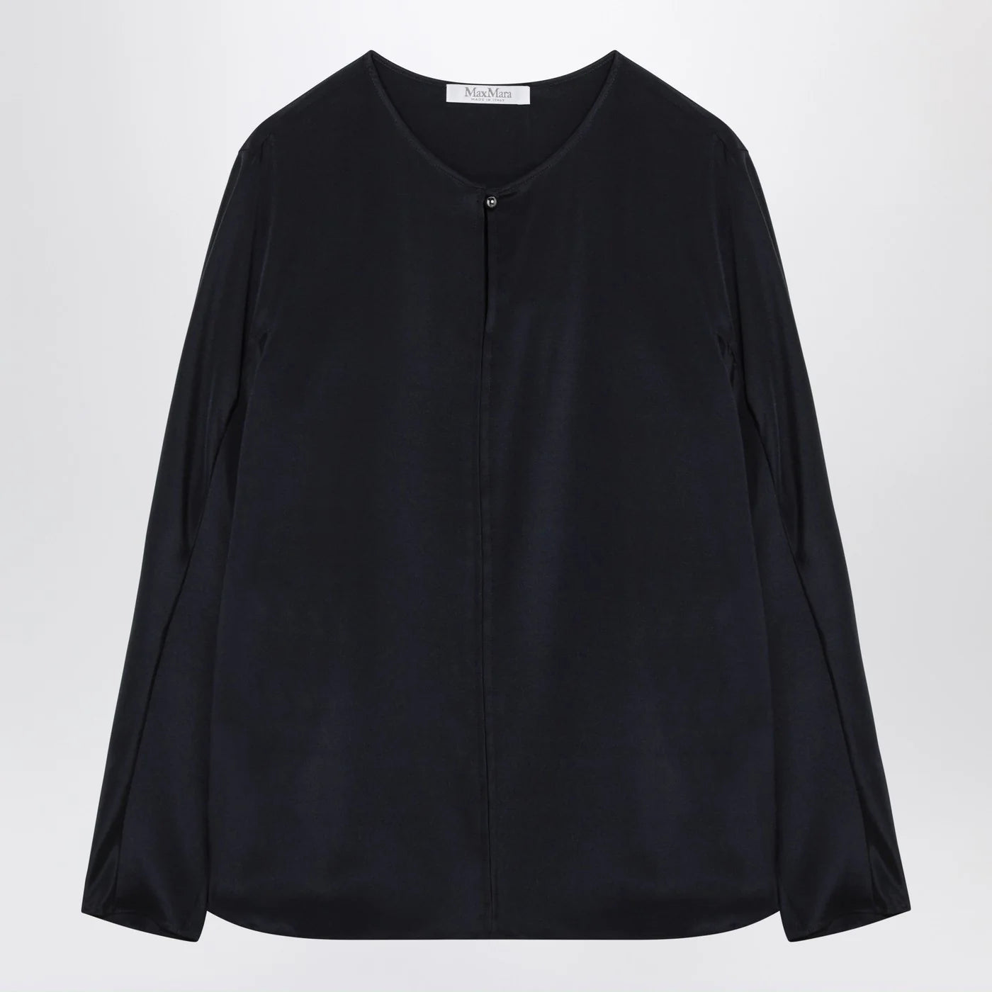 Max Mara Midnight blue silk-blend blouse