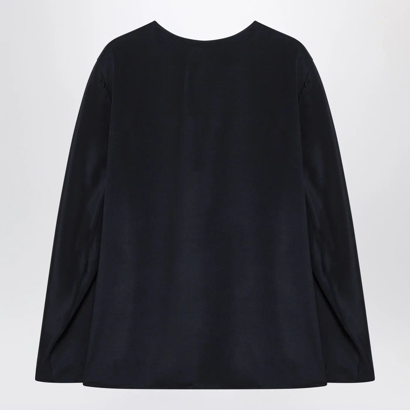 Max Mara Midnight blue silk-blend blouse