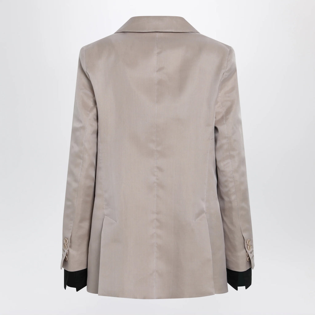Max Mara Oversized linen and organza blazer in pink