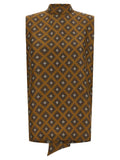 Alberto Biani Tie Print Top