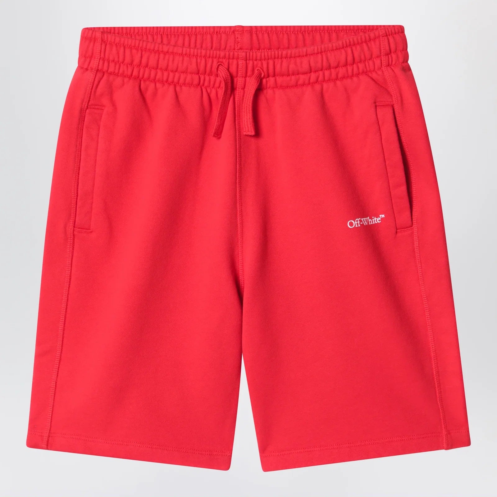 Off White Off-White™ Red shorts with logo print