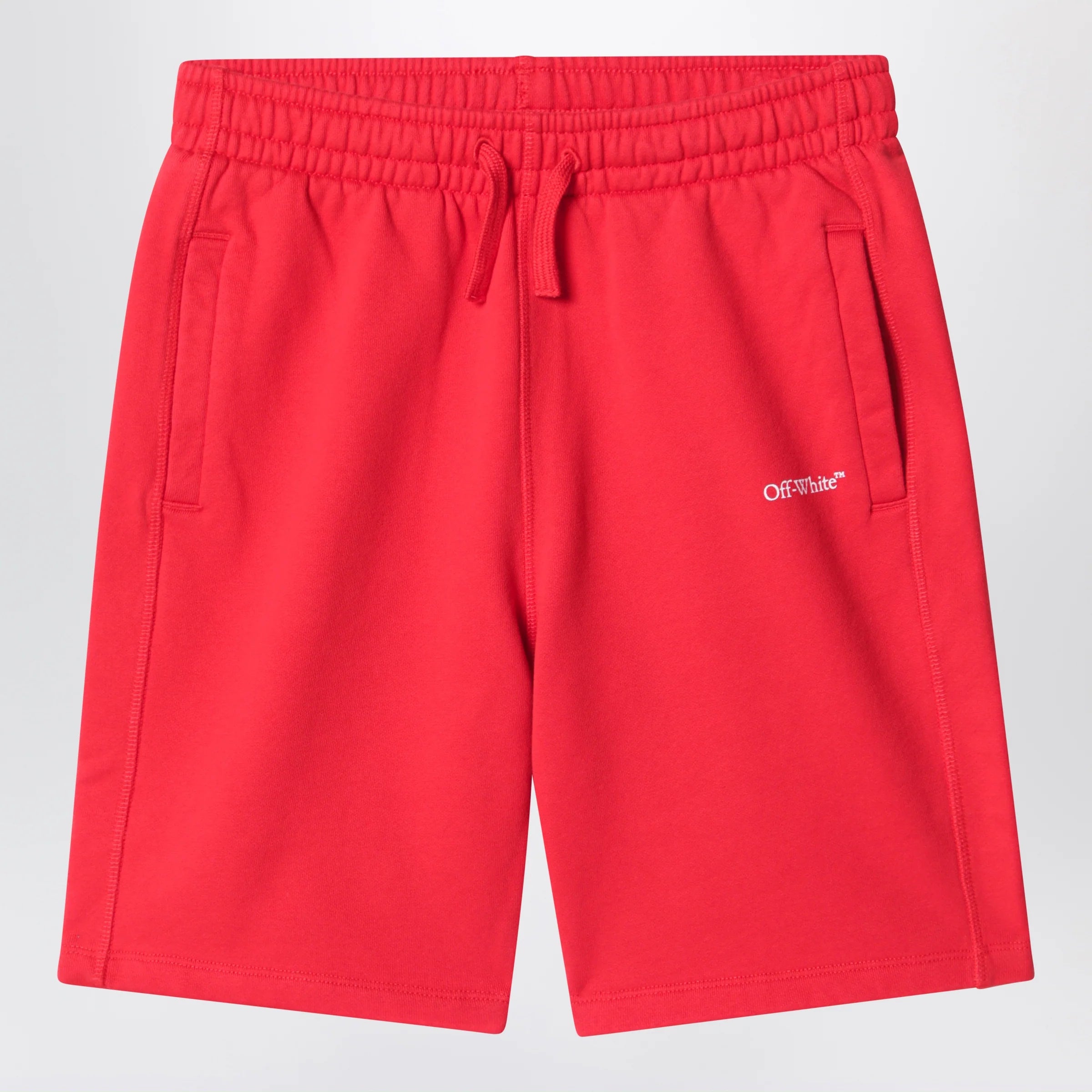 Off White Off-White™ Red shorts with logo print