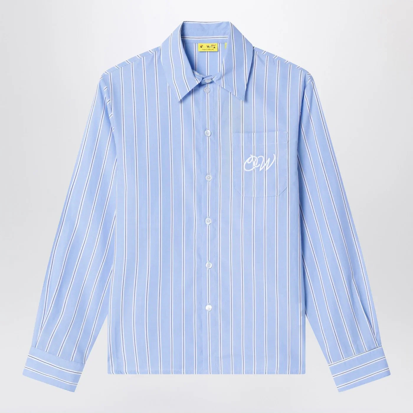 Off White Off-White™ Light blue striped cotton shirt
