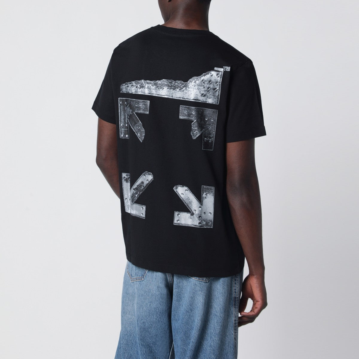 Off White Off-White™ Black T-shirt with logo print