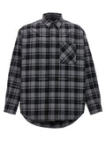 Off White Check Flannel Padded Jacket