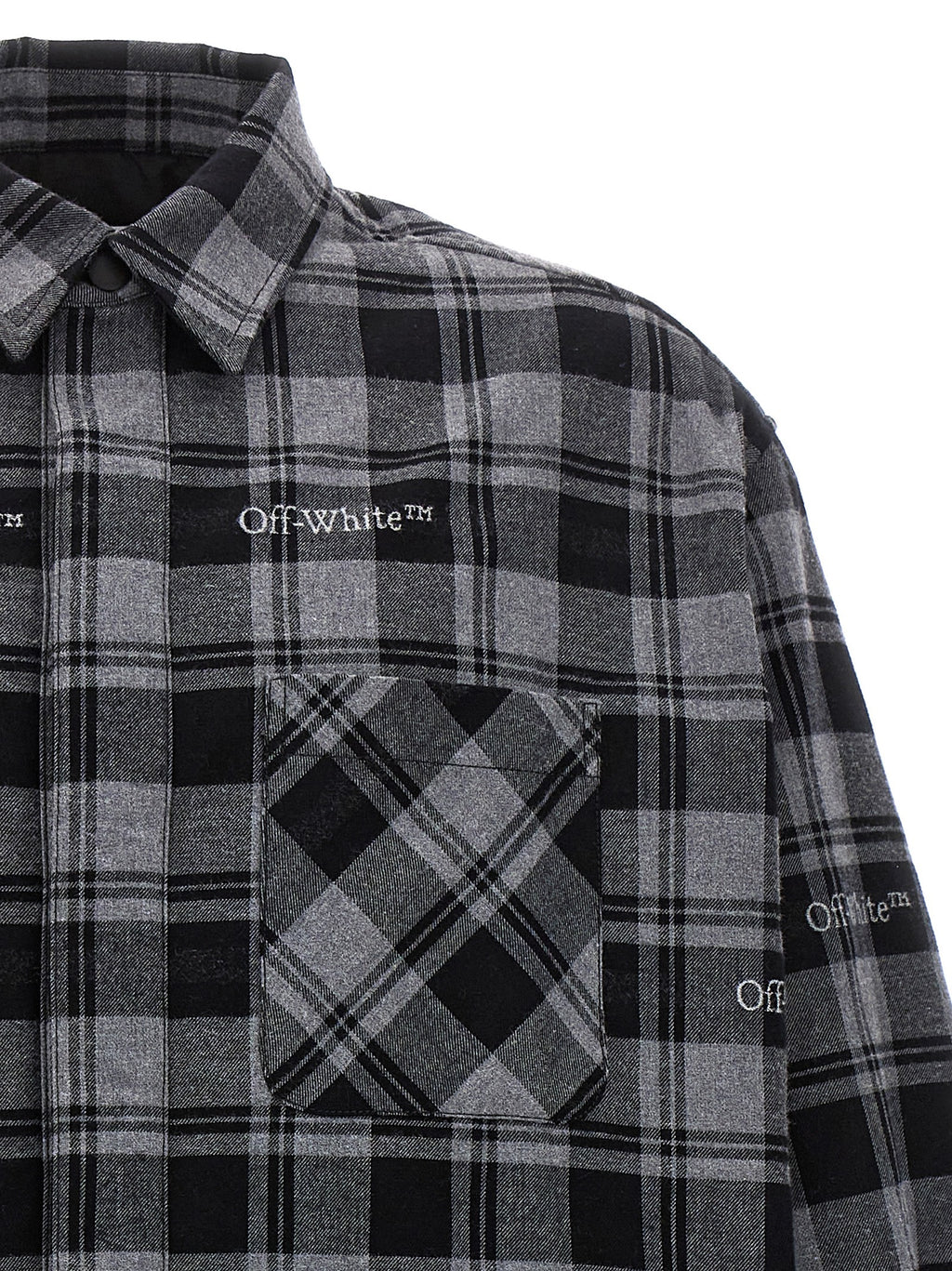 Off White Off-white Check Flannel Padded Jacket