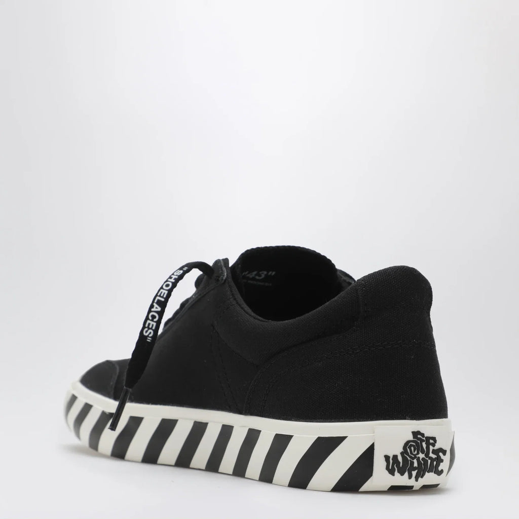 Off White Off-White™ Vulcanized low-top fabric sneakers in black