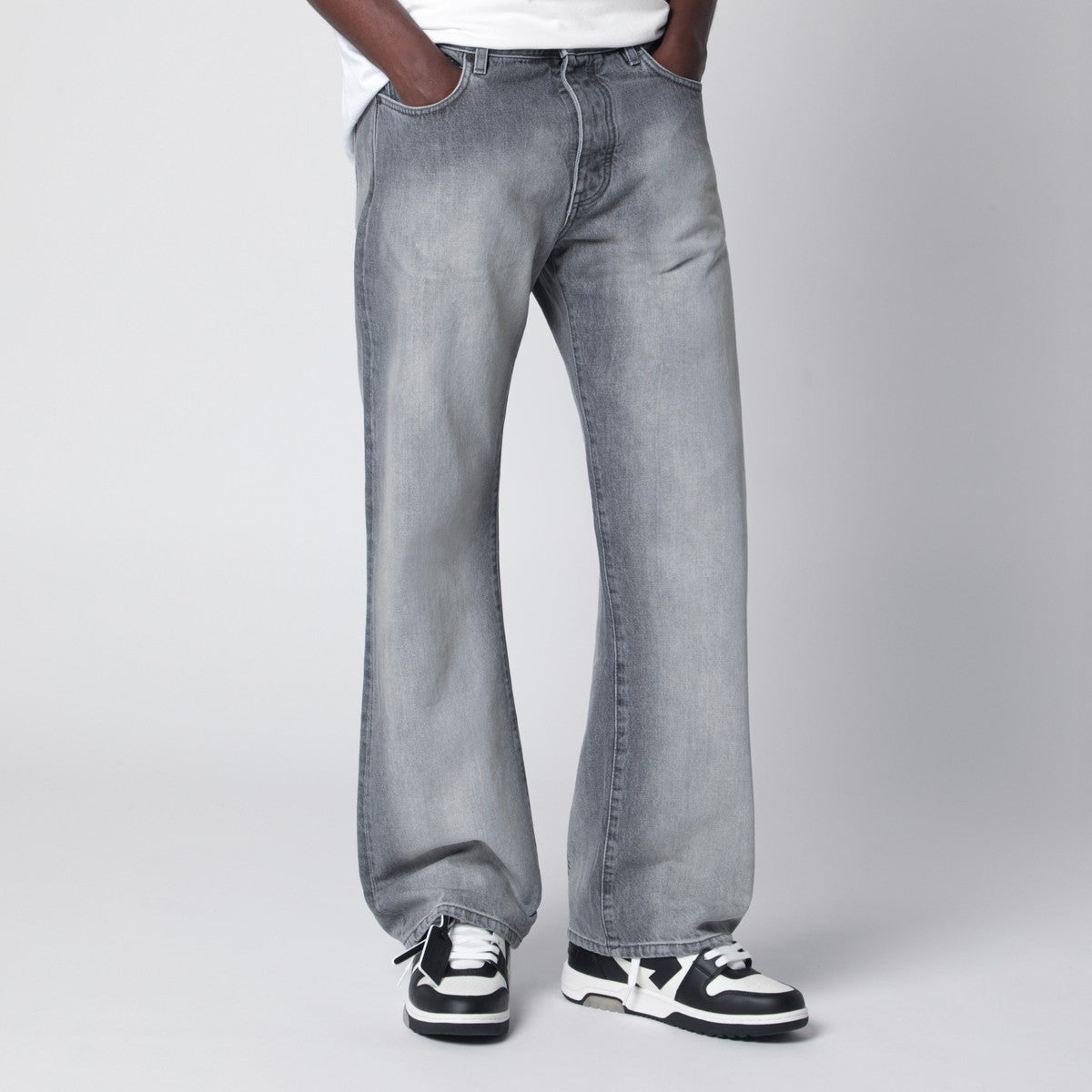 Off White Off-White™ Grey washed-effect jeans