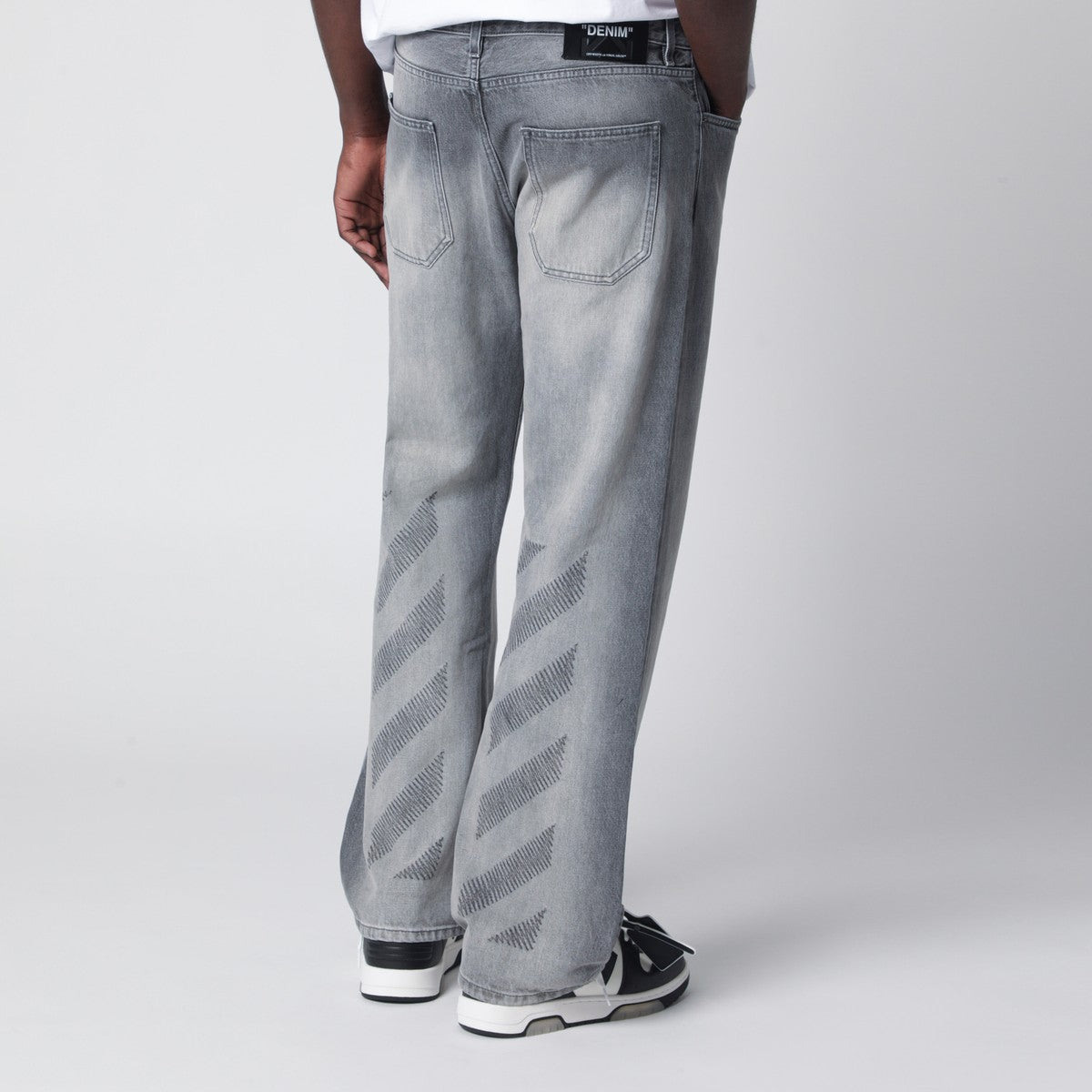 Off White Off-White™ Grey washed-effect jeans