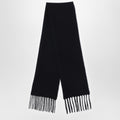 Destin Black wool and cahsmere scarf