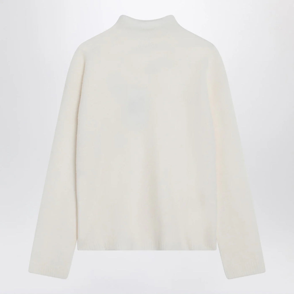 Max Mara Ivory cashmere-blend sweater