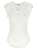 Off White Top Swarowski