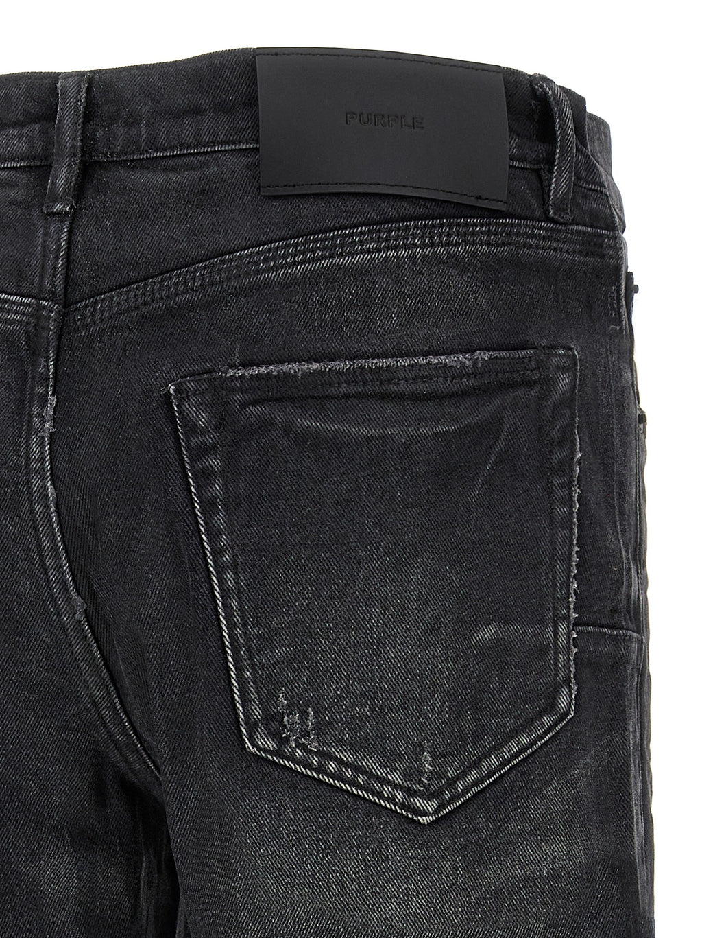 Purple P005 Double Dip Coated Jeans