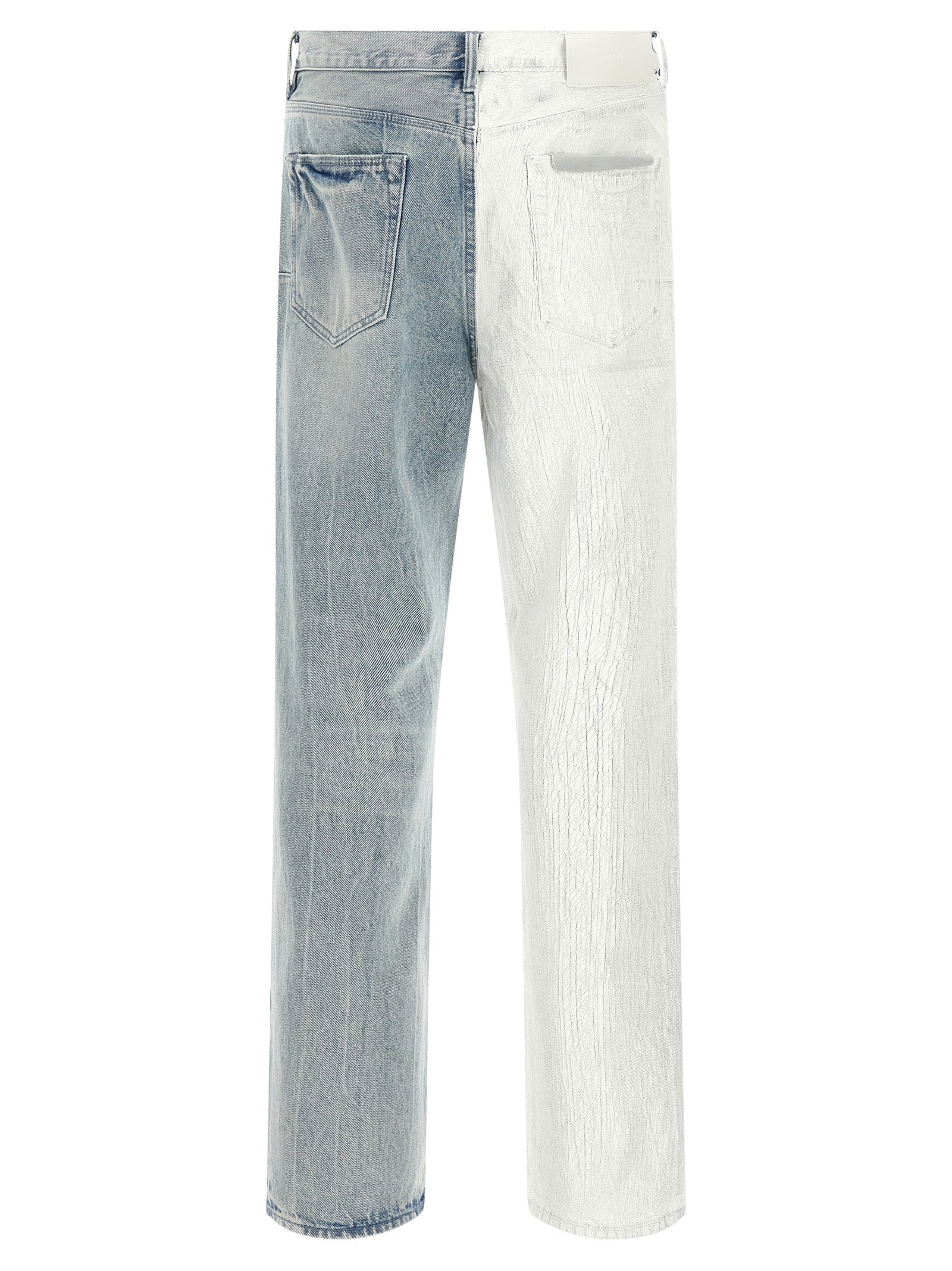 Purple Crackle Silver Jeans