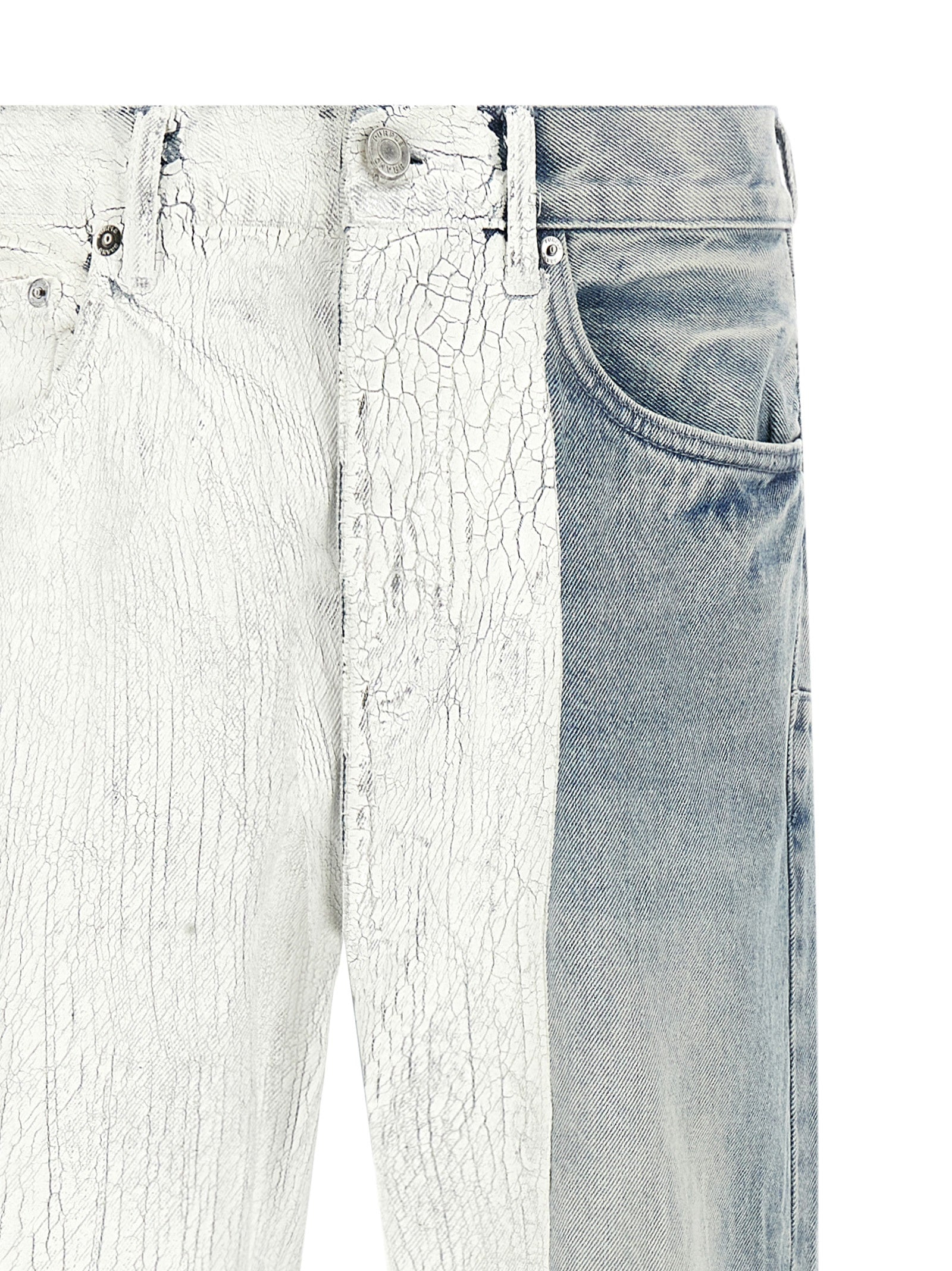 Purple Crackle Silver Jeans
