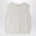 Bonpoint White Jobolene vest