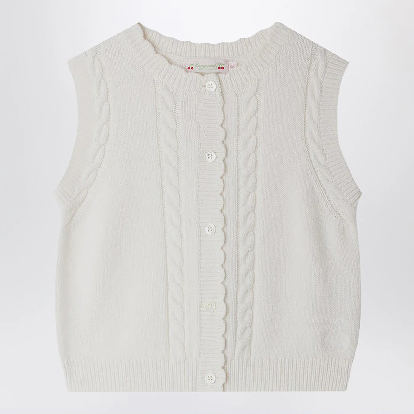 Bonpoint White Jobolene vest