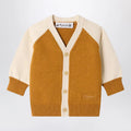Bonpoint Marin cardigan in ochre cotton and cashmere