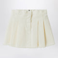 Il Gufo White milk skirt in denim