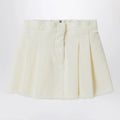 Il Gufo White milk skirt in denim