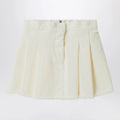 Il Gufo White milk skirt in denim