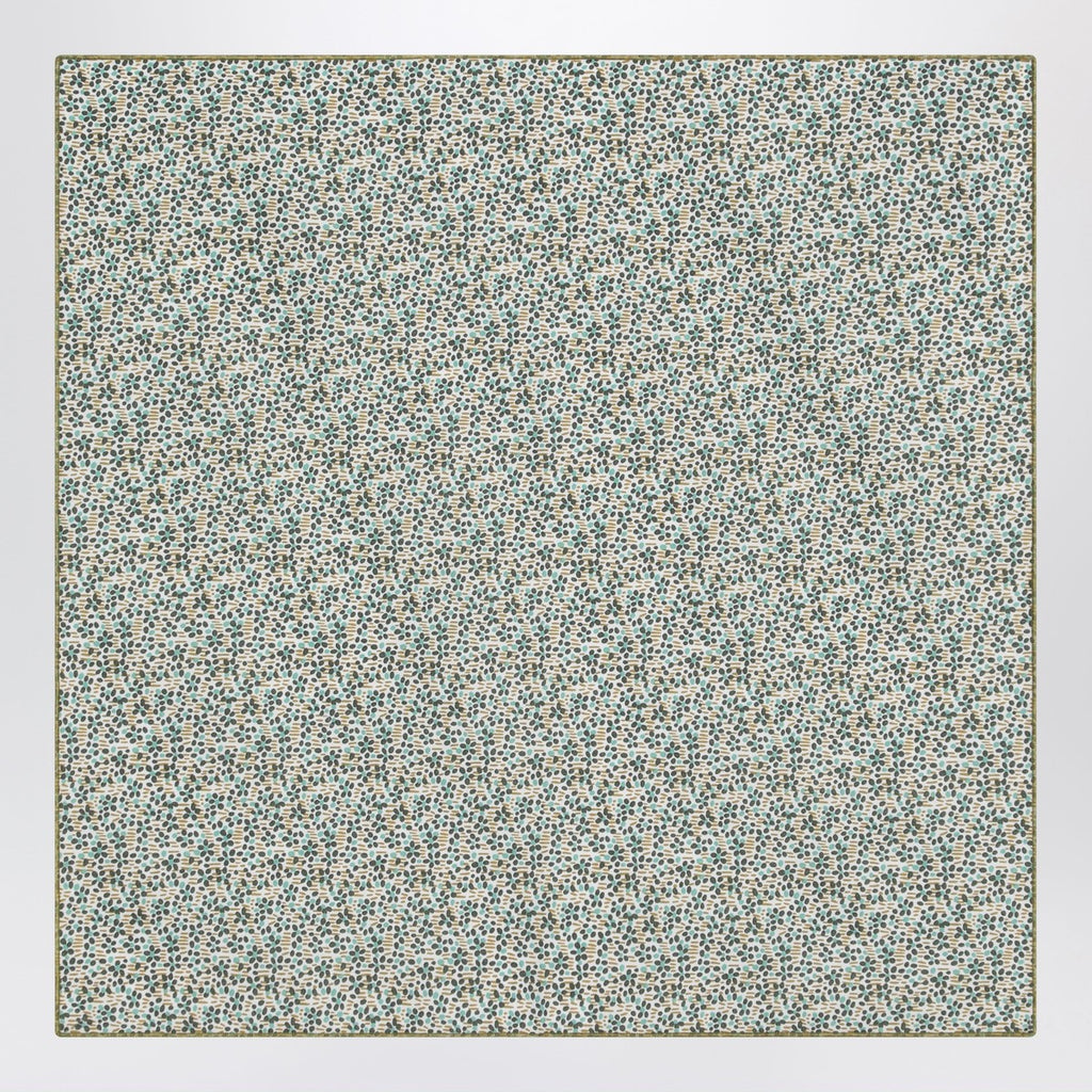 Il Gufo Forest green scarf in Liberty fabric