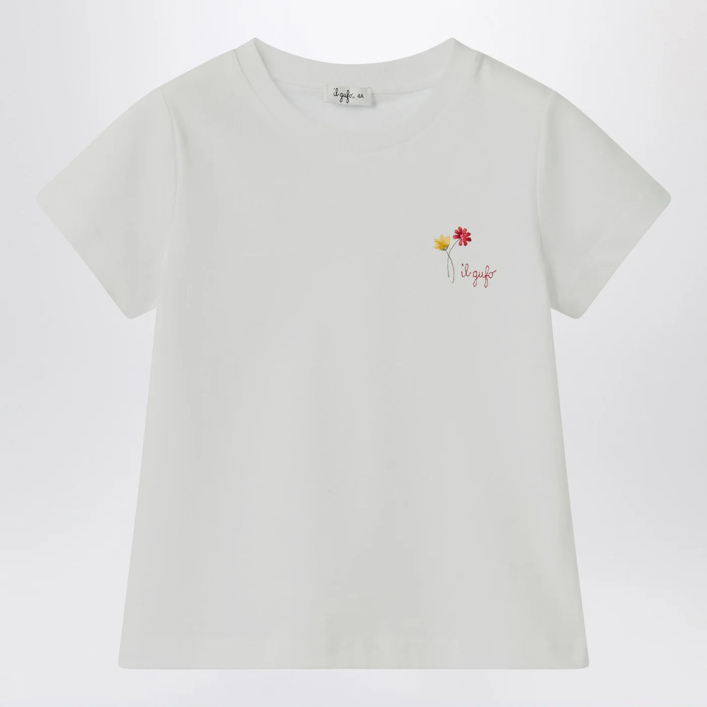 Il Gufo White T-shirt with embroidered logo