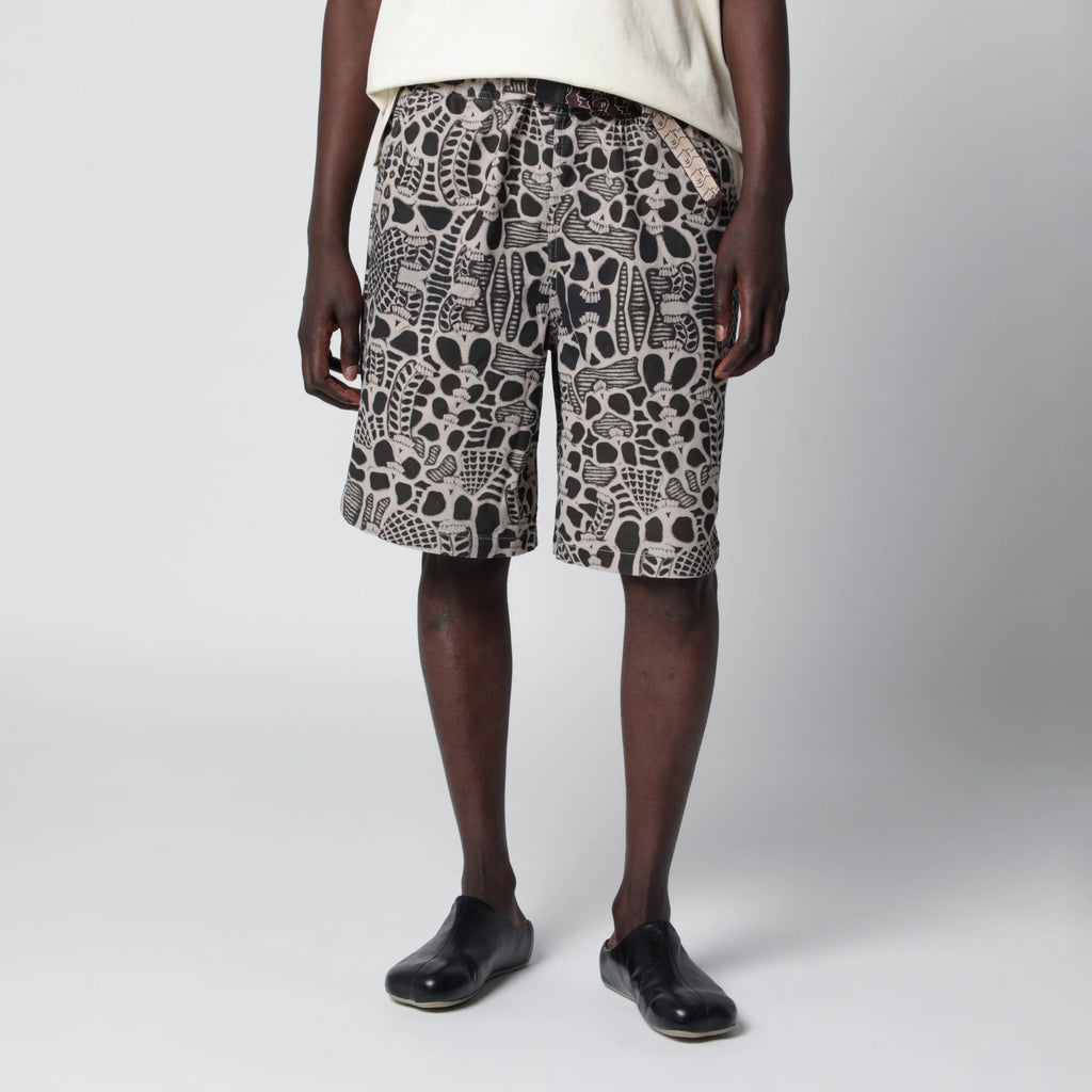 Brain Dead Skull Climber cotton shorts
