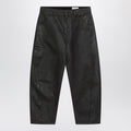 LEMAIRE Shiny brown denim pants