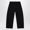 LEMAIRE Black wide-leg cotton trousers