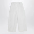 LEMAIRE Rice-white cotton trousers