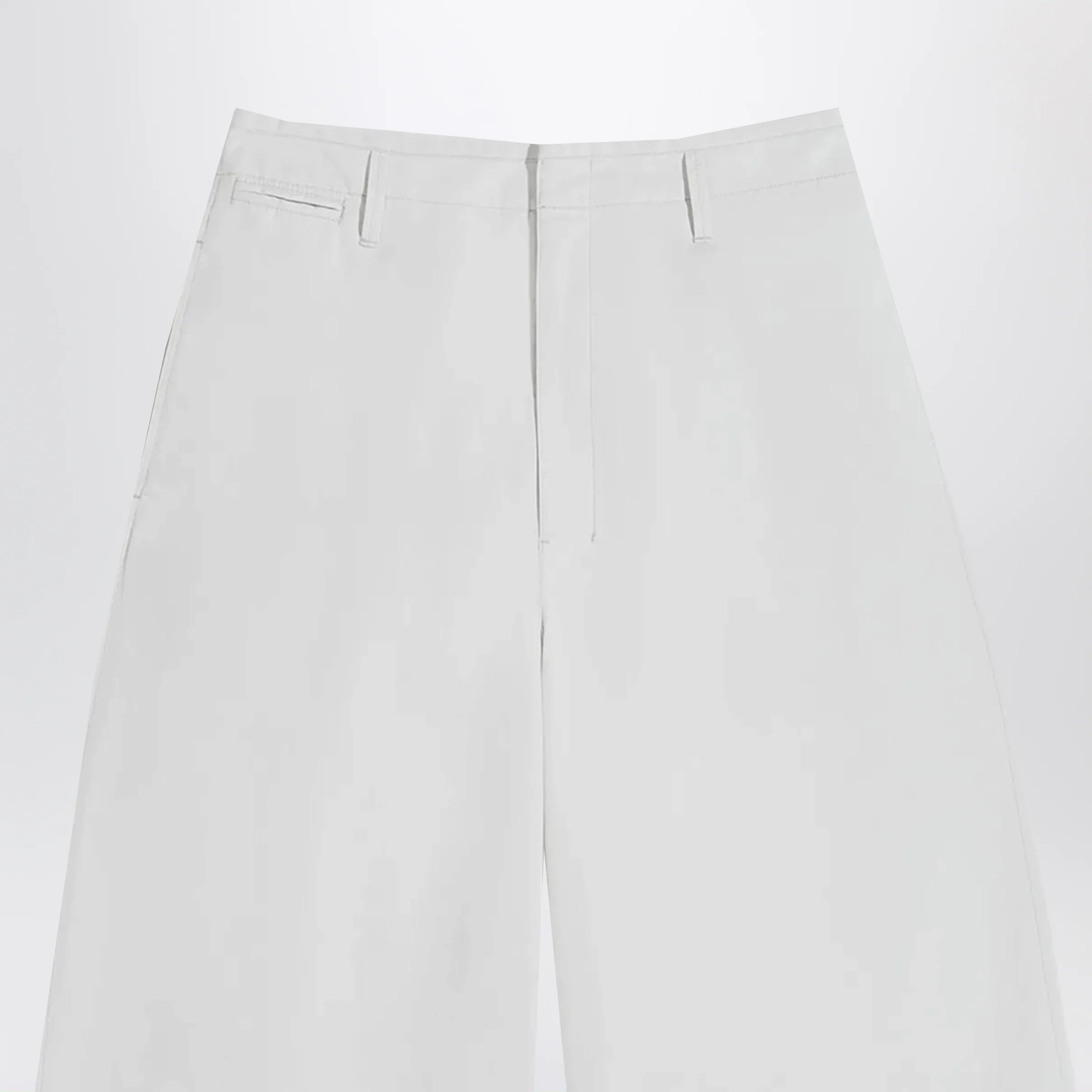 LEMAIRE Rice-white cotton trousers