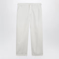LEMAIRE Powder white cotton trousers