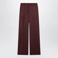 The Frankie Shop Lenora burgundy wool-blend trousers