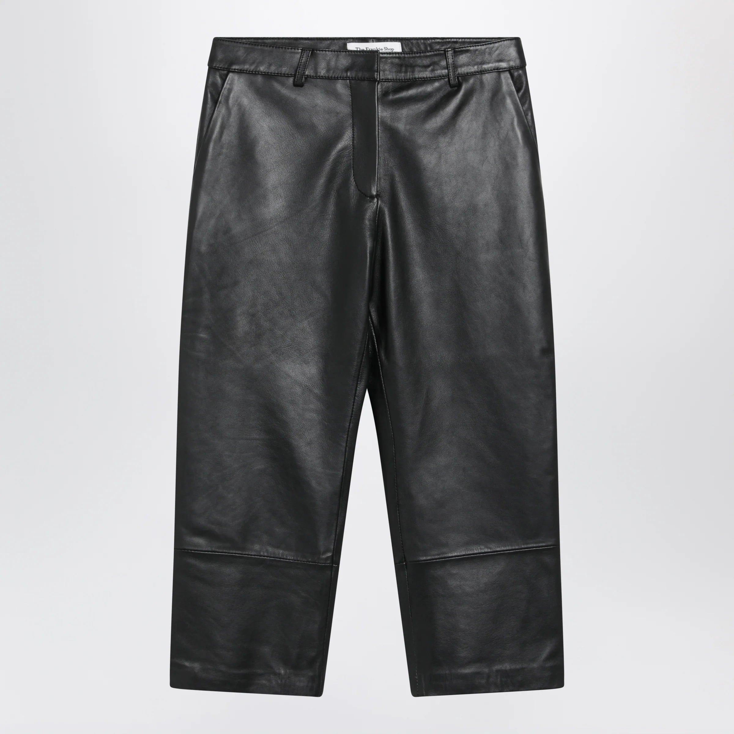 The Frankie Shop Lior capri pants in black lamb leather
