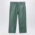 The Frankie Shop Olivet wide-leg faux leather pants in green