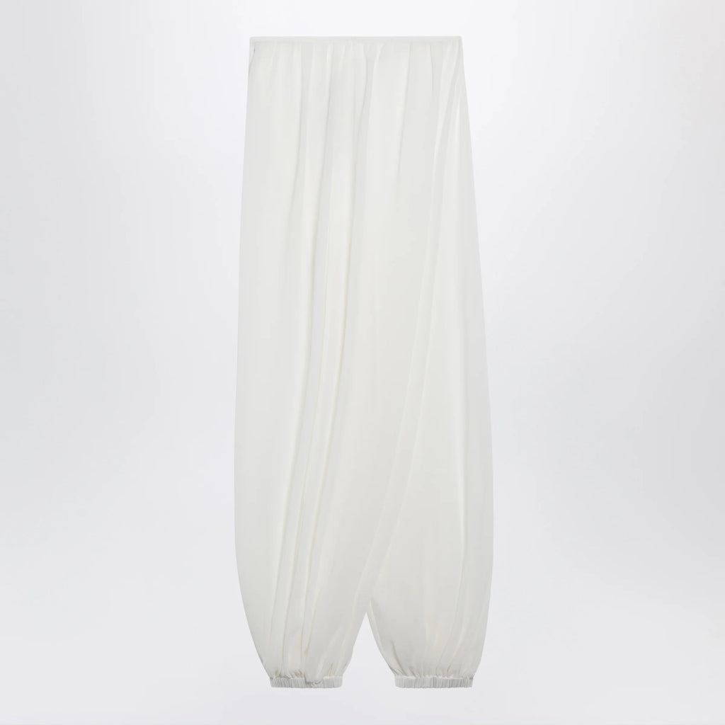 The Frankie Shop Mio semi-sheer balloon trousers in white