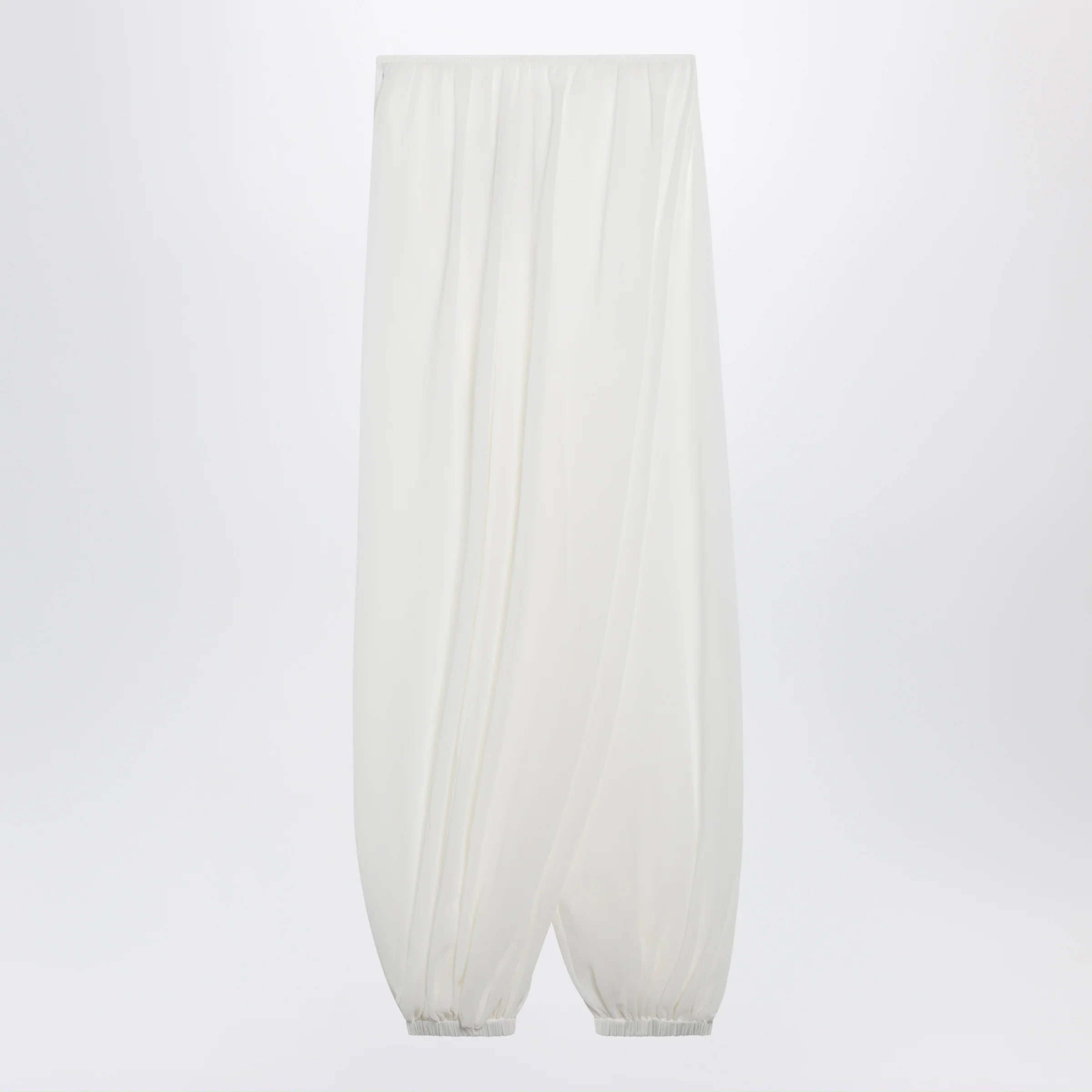The Frankie Shop Mio semi-sheer balloon trousers in white