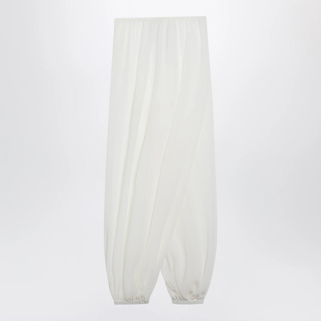 The Frankie Shop Mio semi-sheer balloon trousers in white