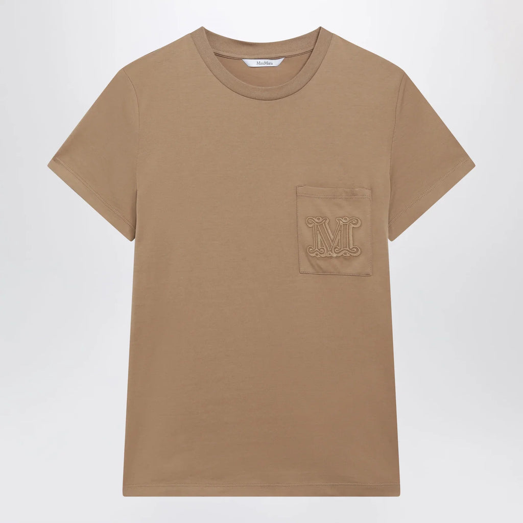 Max Mara Camel cotton jersey T-shirt