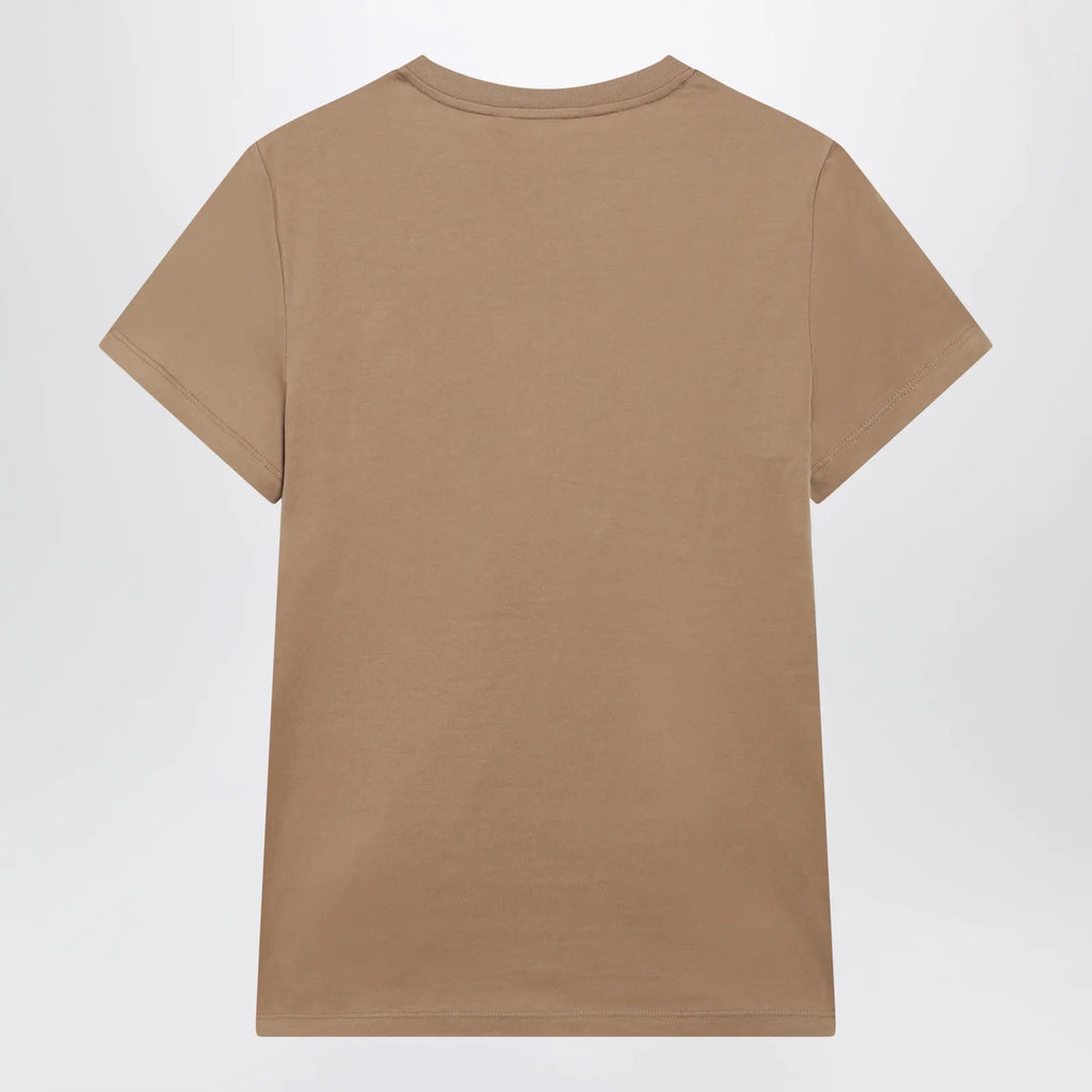 Max Mara Camel cotton jersey T-shirt