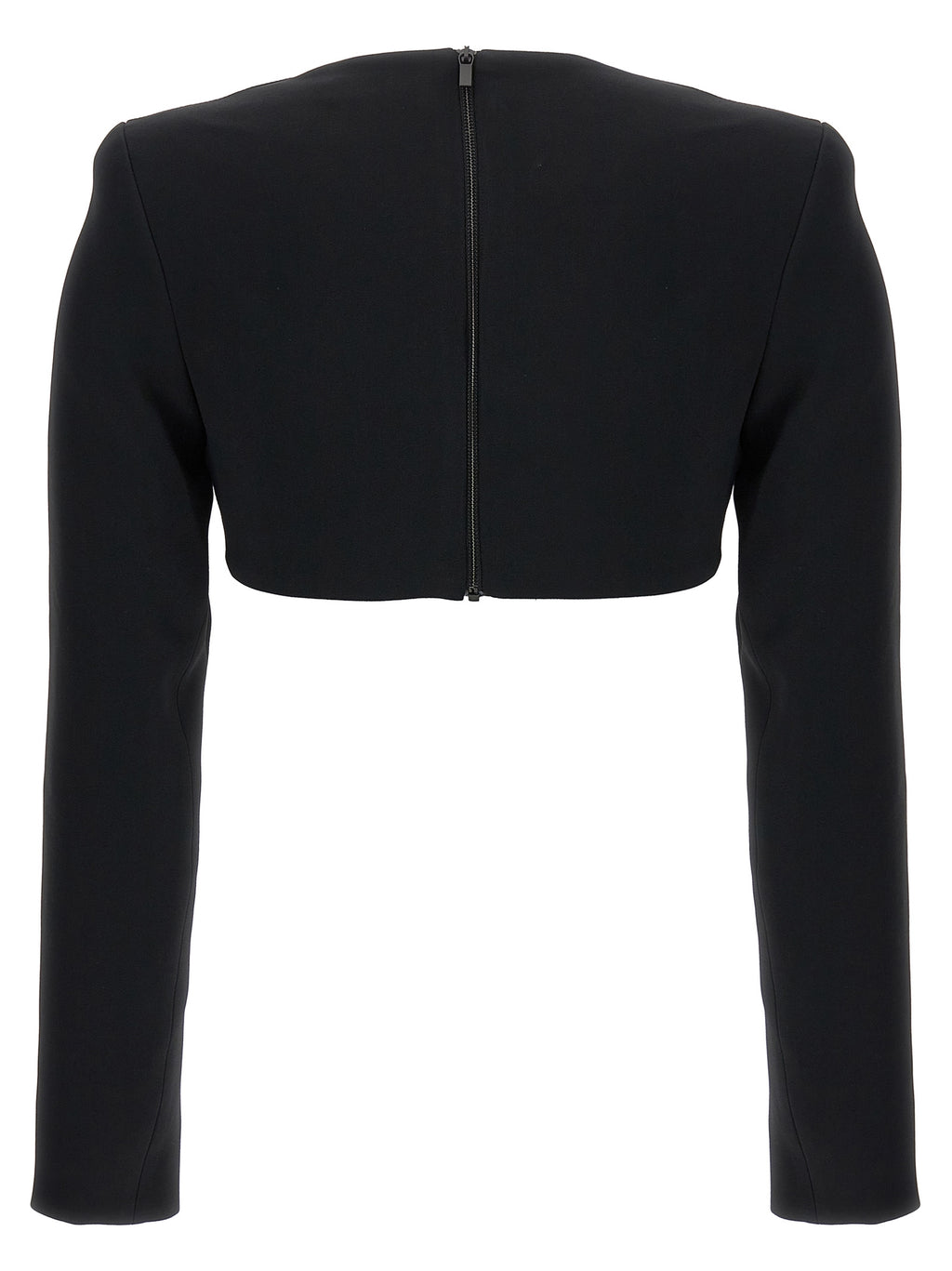 David Koma Top 3d Crystsal Chain And Square Neck