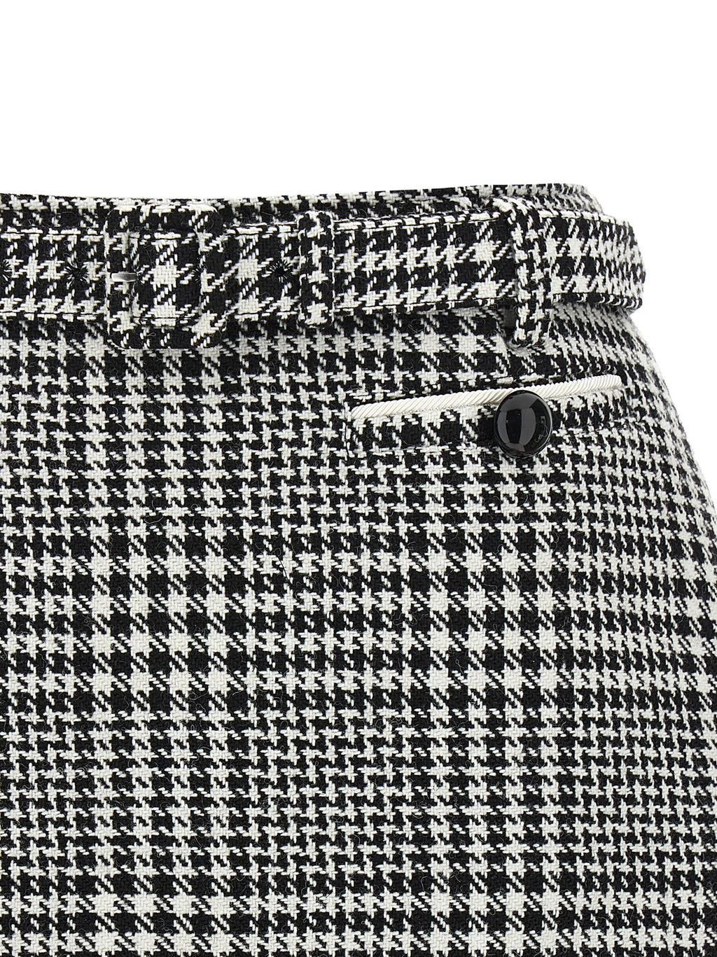 Self-Portrait Bouclé Wool Skort