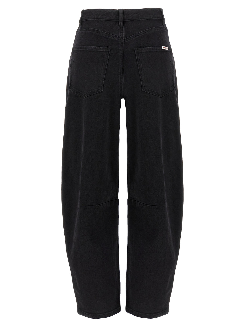 Self-Portrait Black Barrel Leg Jeans