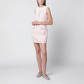 Self-Portrait SELF PORTRAIT Pink bouclé mini dress with lace collar