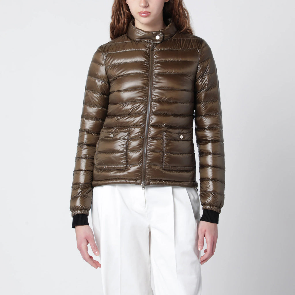 HERNO Military Green Ultralight Nylon Bomber Jacket