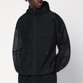 Purple Mountain Observatory Ripstop Mesh zip-up black jacket