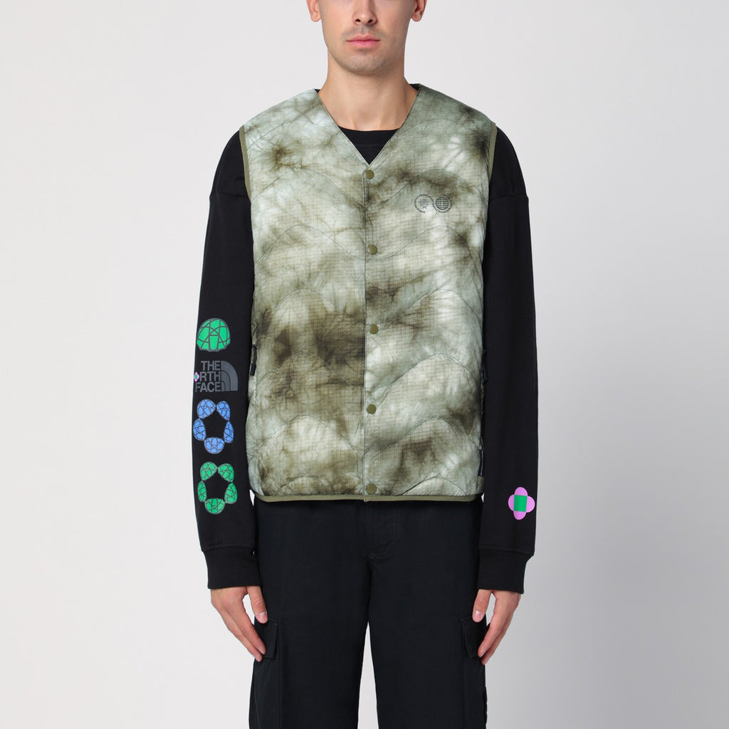 Purple Mountain Observatory Camouflage quilted nylon waistcoat