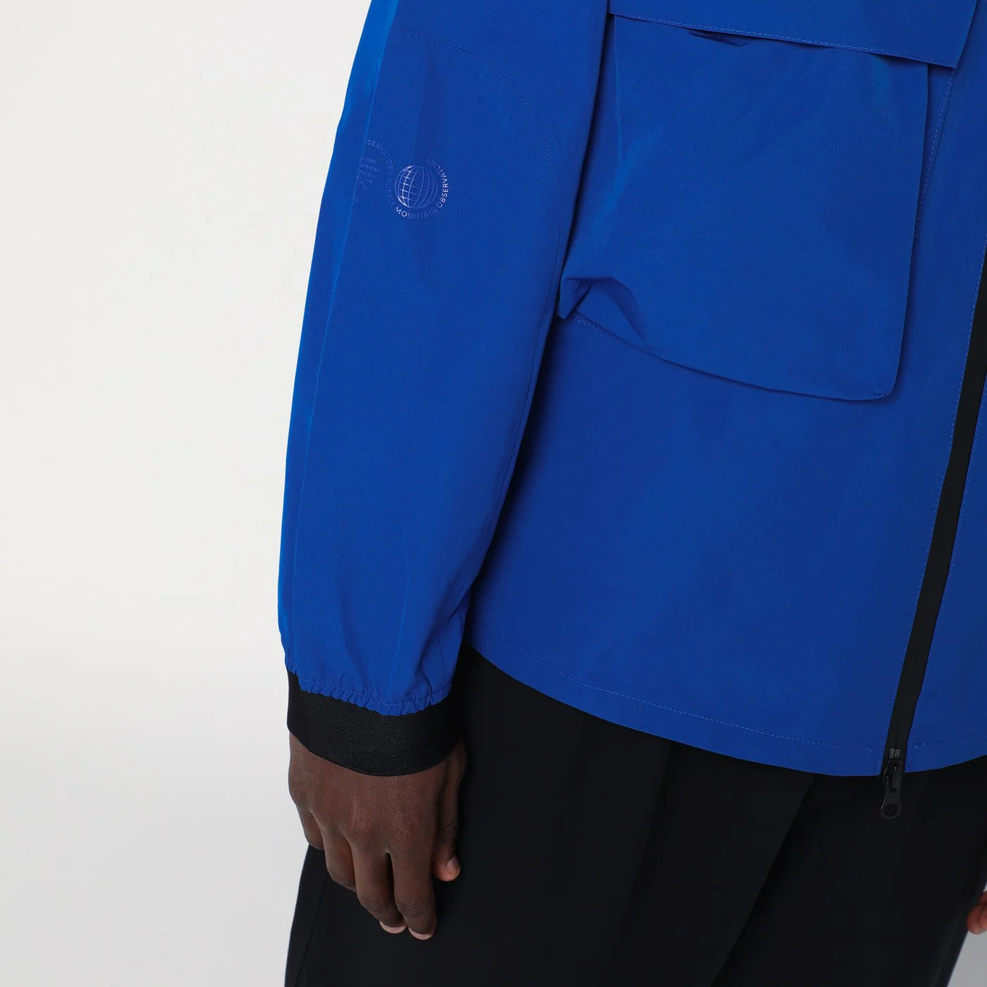 Purple Mountain Observatory Zip-up cobalt blue jacket