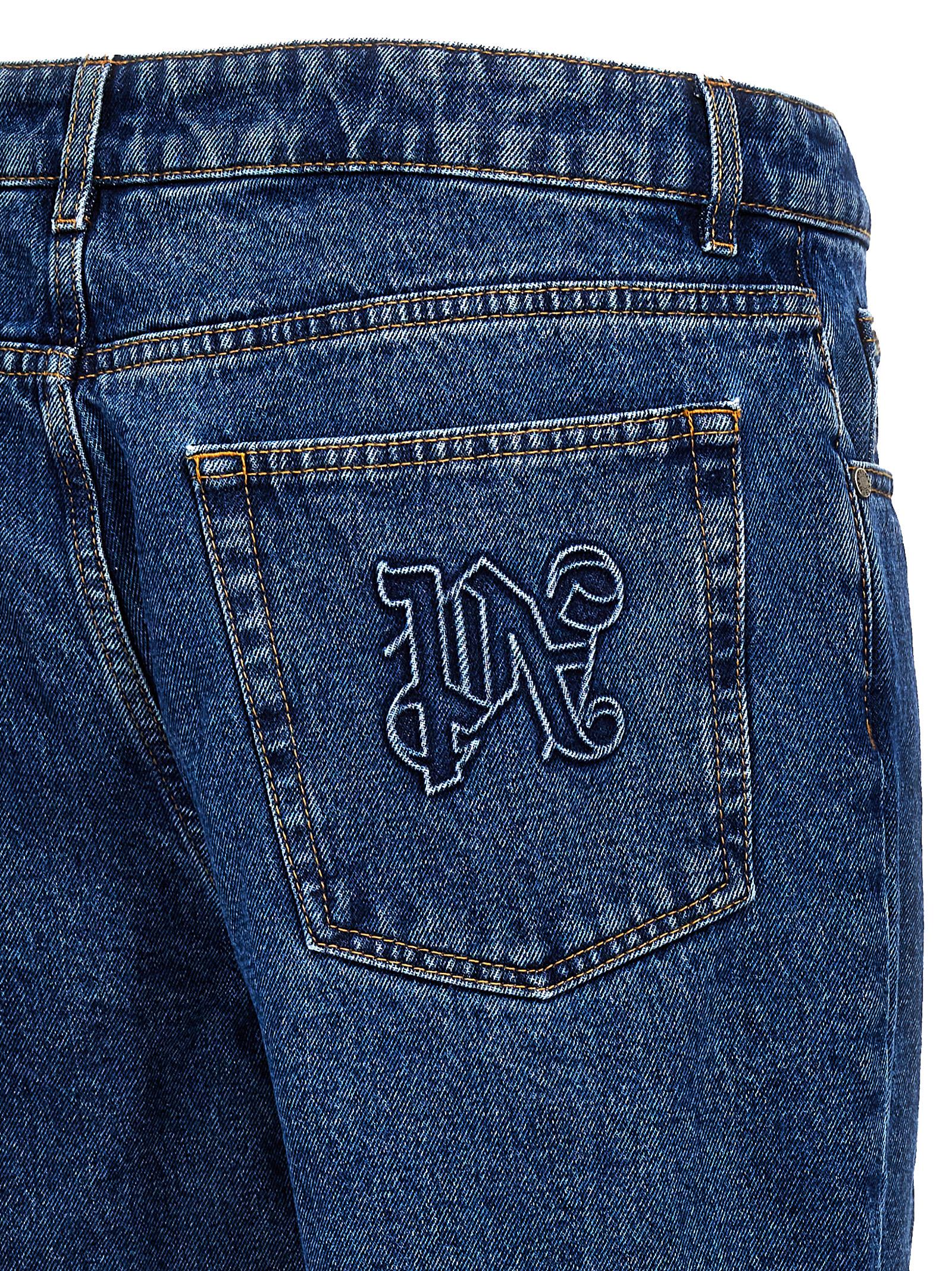 Palm Angels Lw Monogram Jeans